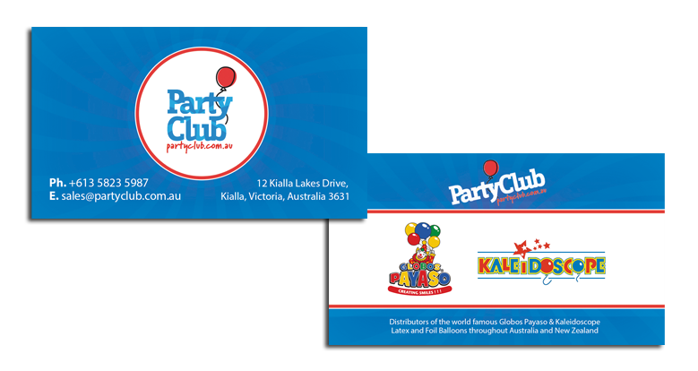 Party Club Business Cards